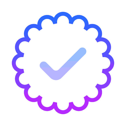 Quality assurance icon with ribbon